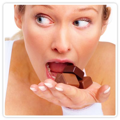 Fat People Eating Chocolate. Do you eat to live or live to