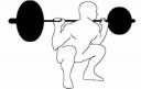 back squats with weight bar